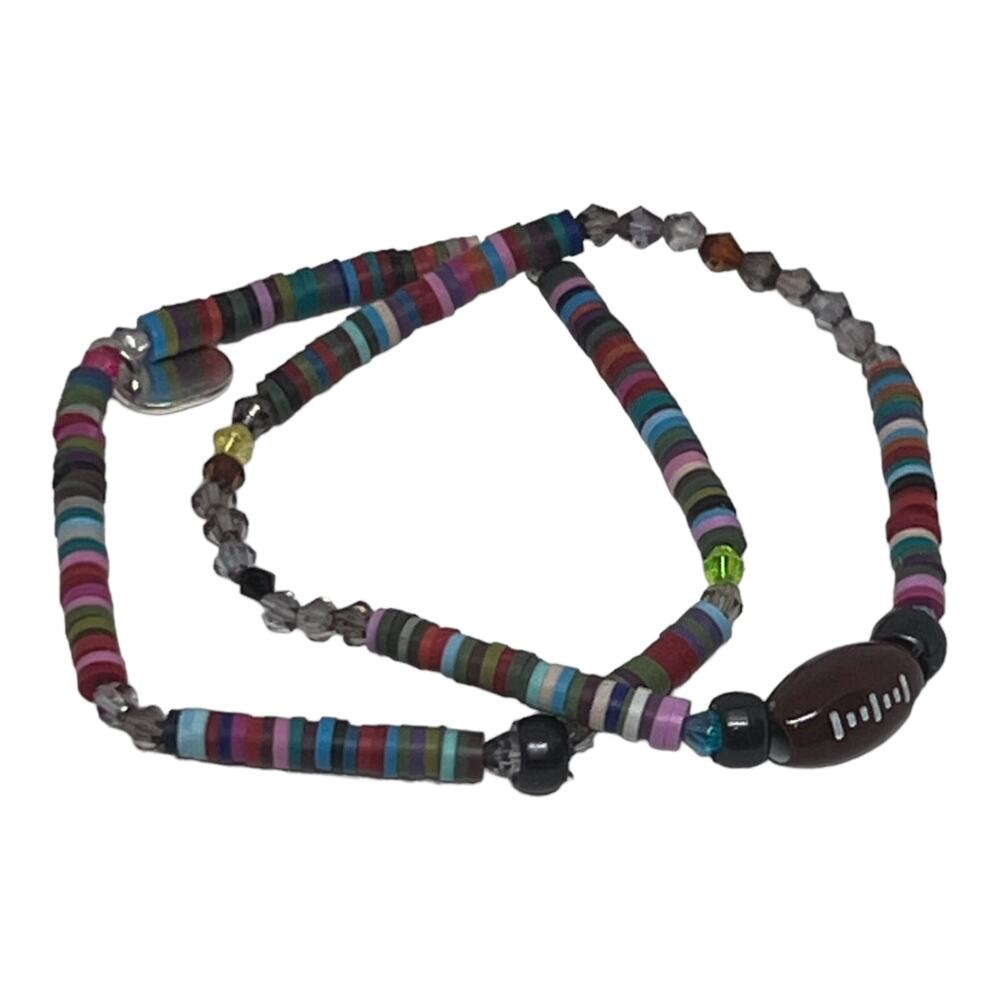 Football Fan Friendship Unique Tiny Heishi Beads Handmade Bracelets Multi Color - Picture 1 of 6